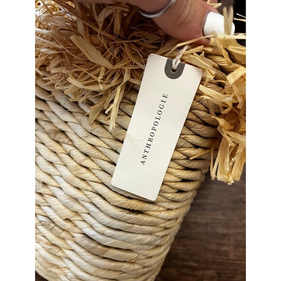 Anthropologie Ingego Africa Palm Pommed Tote Bag - Picture 7 of 8